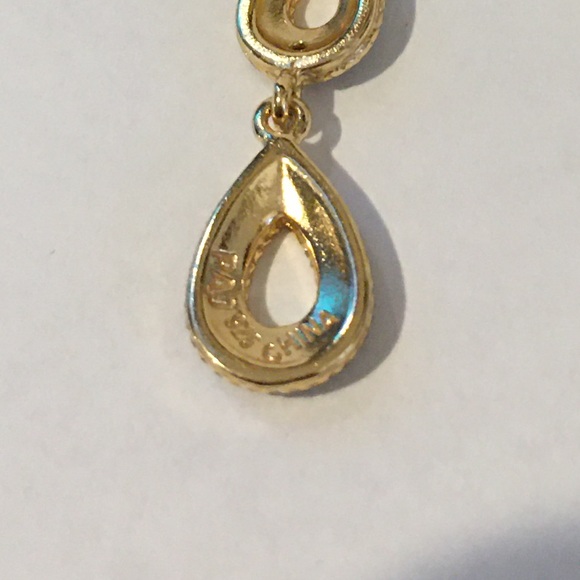 Sterling silver gold plated drop earrings - Picture 5 of 6